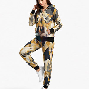 Ropa de Moda a Bajo Precio, Conjunto Deportivo de Invierno para Mujer, Sudadera con Cremallera y Pantalones Jogger de Algodón, Personalizable con Logotipo, Transpirable - Product Image 2