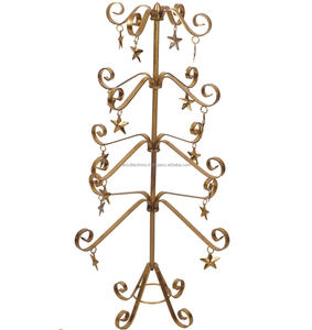 Metal heavy duty Golden Finish base for <b>large</b> trees wrought iron stand vintage decorative modern Christmas Christmas tree - Product Image 3