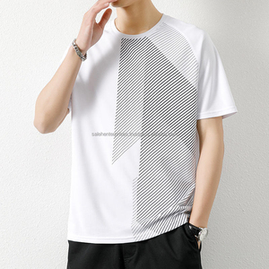 Camiseta de Hombre de Alta Calidad, Talla Grande, Ligera, 100% Algodón, 220 GSM, Suave, Cómoda, Transpirable, de Secado Rápido, Manga Corta, Informal - Product Image 5