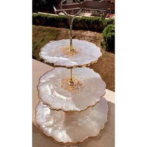 Luxury Resin Cake Stand for <b>Dessert</b> Presentation Premium Cake <b>Tools</b> - Product Image 3