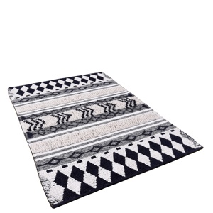 Alfombra peluda bordada a mano de alta calidad 100% de alfombras y alfombras de algodón de la India para el hogar cama oración espacio puerta venta - Product Image 4