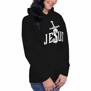 Sudadera con Capucha de Felpa de Algodón Premium para Hombre, Mujer y Jóvenes, con la Frase 'Jesus Is My Hope', Ropa de Fe, Universidad, Colegio, Venta al Por Mayor, Personalizada - Product Image 5