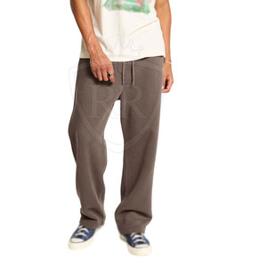 Leisure Men's 100% Cotton Straight Mid Waist Baggy Sweatpants Premium <b>Lounge</b> <b>Trousers</b> Soft Fabric Relaxed Design for Daily Wear - Product Image 4