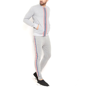 Outdoor Clothing Men Jogger <b>Set</b> Blank Cotton Fleece Best Product Fabric Tracksuit Customized Men's Sweatsuit - Product Image 1