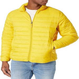 Men's Customized Color Coated Lightweight Puffer <b>Jacket</b> Zipper Closure Stand Collar Windproof Casual <b>Winter</b> Regular Fit - Product Image 6