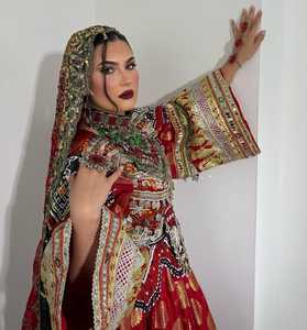 2026 New Designs Afghani Dresses for Women's Frock <b>Sets</b> Breathable Multicolor Long Length Custom Sizes Wedding Party Wear Adults - Product Image 3