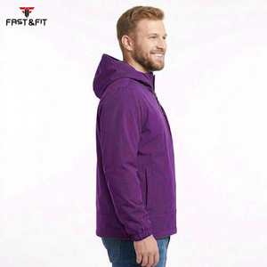 Chaqueta Deportiva Cortavientos Transpirable de Color Sólido, Nuevo Diseño, Impermeable, con Cuello Alto de Lona para Hombre - Product Image 3