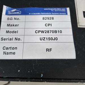 CPI CPW2870B10 R27-159201-00 โมดูลควบคุมกำลังไฟฟ้า RF - อุปกรณ์และชิ้นส่วนเซมิคอนดักเตอร์ระดับโลกที่เชื่อถือได้ - Product Image 6