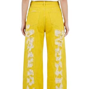 Pantalones vaqueros cargo casuales de hombre, estilo Y2K Hip Hop, de invierno, tejidos, lavados, rasgados, largos hasta el suelo, de mezclilla, holgados, de pierna ancha - Product Image 4