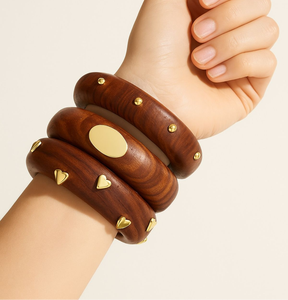 กำไลข้อมือแฟชั่นไม้ชีแชมอินเดียคุณภาพพรีเมียมจาก Natural Crafts สำหรับผู้หญิงและเด็กผู้หญิง - Product Image 6