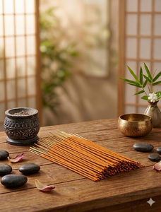 <b>Orange</b> Incense Stick Natural Handmade Bamboo Eco-Friendly Organic Religious Aromatherapy Meditation Home Fragrance Vietnam OEM - Product Image 1