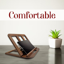 Adjustable Wooden Laptop <b>Stand</b> Foldable Desktop Riser <b>for</b> Office Home Use - Product Image 1