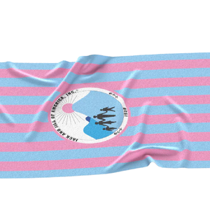 Toalla de Playa a Rayas Jack and Jill, Rosa y Azul, de Algodón y Felpa, Suave y Absorbente, Toalla de Piscina Grande, Elegante y Esencial para el Verano - Product Image 6