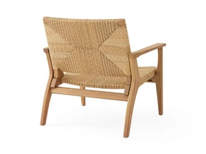 Midcentury Modern Three Seat Garden <b>Sofa</b> Outdoor Furniture with Teak Wood Frame <b>Waterproof</b> Cushions for Hotel & Living Room Use - Product Image 5