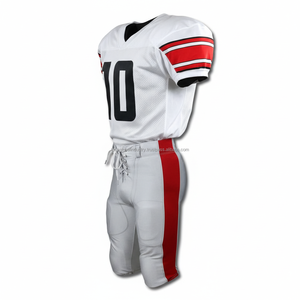 Uniforme de football américain pour femmes, imprimé, manches courtes, séchage rapide, personnalisable, OEM, vente en gros - Product Image 2