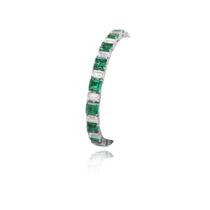 Brazalete LAVINA de Plata de Ley con Circonitas Cúbicas Entrelazadas y Baño de Rodio para Mujer - Regalo - Product Image 2