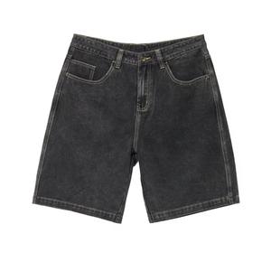 Shorts en jean pour hommes, taille mi-haute, coupe droite, style Y2K streetwear, coupe ample, décontracté, été, 100% coton, logo personnalisé, fournisseur en gros - Product Image 4