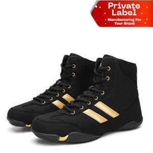 Chaussures de boxe et de kickboxing pour femmes, élégantes et légères, chaussures de sport pour hommes, chaussures de boxe professionnelles d'élite, championnat du monde - Product Image 1