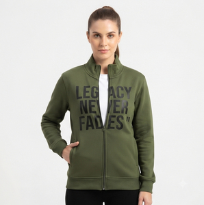 Stand Collar Printed Fleece Jacket Women 100% Polyester <b>Zipper</b> Sportswear Winter Printed Jackets Ladies - Product Image 1