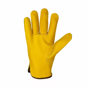 Premium Cowhide Leather Work <b>Gloves</b> Men Safety <b>Driver</b> <b>Gloves</b> Durable Construction Gardening Industrial Protective <b>Gloves</b> - Product Image 2
