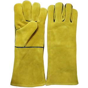 Gants en cuir polyvalents durables avec manchette droite, grip antidérapant et texture lisse pour une protection confortable au travail - Product Image 3