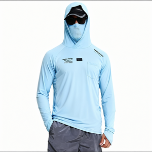 Camisa de Pesca de Manga Larga para Hombre, Protección Solar, Secado Rápido, Anti UV, Transpirable, de Seda de Hielo, para Verano - Product Image 2