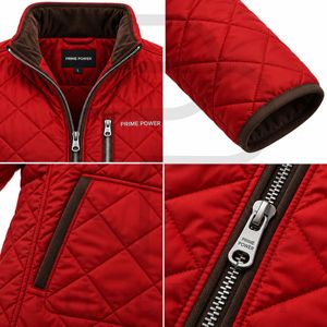Private Label Quilted Puffer Jacket Men's Winter <b>Coat</b> Custom <b>Padded</b> Insulated Outerwear Wholesale Bulk Apparel Supplier - Product Image 3