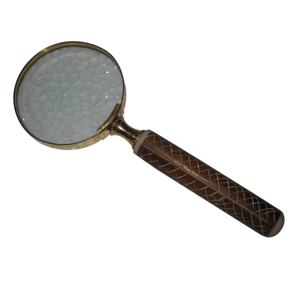 2024 New Design Antique Bronze Metal Handheld Magnifier High Quality Indian Handicraft Wholesale Vintage Design - Product Image 1