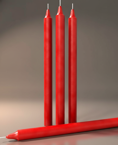 <b>Red</b> Taper <b>Candles</b> Soy Paraffin Wax Handmade Smokeless Woody Fragrance Valentine's Day Christmas Birthdays Home Decor Dinner - Product Image 3