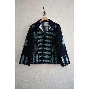 Chaqueta de Invierno Étnica Vintage para Mujer, Bordada a Mano, Tejida y Transpirable, de Terciopelo Bohemio con Estampado Floral, Cuello Alto Hecho a Mano - Product Image 2