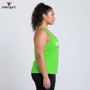 Nuevo Diseño, Camiseta sin Mangas para Mujer, Color Sólido, Corte Ajustado, Estilo Urbano, Impresión Digital, Camisetas Deportivas Tejidas - Product Image 3