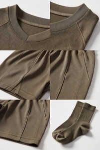 Ensemble de maillots de football unisexe vert à manches longues, col en V, séchage rapide, 100% coton, toutes saisons, coupe régulière pour adultes, nom d'équipe personnalisé - Product Image 6