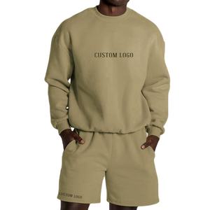 Conjunto de Pantalones Cortos de Algodón para Hombre 2026, Conjunto de Dos Piezas de Felpa Francesa Gruesa, Ropa Deportiva Transpirable, Ropa Casual para el Gimnasio, Conjuntos Coordinados - Product Image 2