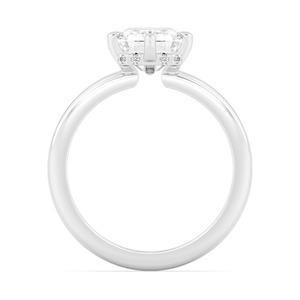 Bague de fiançailles Visionary Ronde et Émeraude en Or Rose 10K avec Diamant de Laboratoire 3.08 ctw, Bijoux de Mariage de Luxe Moderne de Créateur - Product Image 4