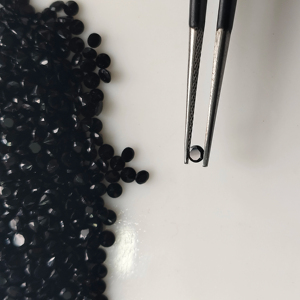 พลอยออนิกซ์สีดำธรรมชาติ ขนาด 2.5 มม. ทรงกลมเจียระไนแบบบริลเลียนท์ คุณภาพดีที่สุด พลอยเม็ดเดี่ยวสำหรับทำเครื่องประดับ ขนาดปรับแต่งได้ จากร้านเรดเมาน์เทน เจมส์ - Product Image 3