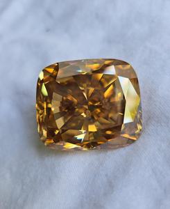 Diamante Moissanita de 143 quilates con corte cojín, color champán, para la elaboración de joyas. - Product Image 4