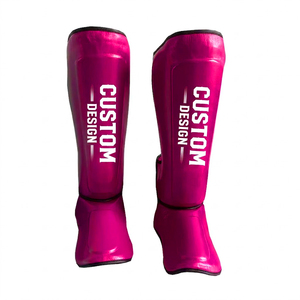 สนับแข้ง PU แบบสั่งทำพิเศษ สีดำ ปิดด้วยแถบตีนตุ๊กแก น้ำหนักเบา สำหรับป้องกันการบาดเจ็บในการเล่นกีฬา สำหรับผู้ใหญ่ - Product Image 6
