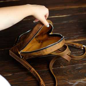 Mochila Mini de Cuero Genuino Personalizada, Proveedor OEM al por Mayor, Bolsas y Maletas de Cuero, Mochila de Hombro LSBP-0125 - Product Image 4
