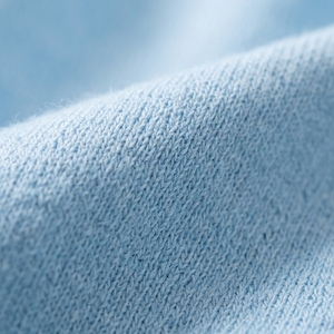 Custom Women <b>Light</b> <b>Blue</b> Cropped <b>Long</b> <b>Sleeve</b> Pullover Crew Neck Knitted Polyester/Cotton <b>Top</b> Breathable Spring Casual Wear - Product Image 6