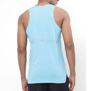 เสื้อกล้ามออกกำลังกายผู้ชายแบบสบายๆ ระบายอากาศ แห้งเร็ว เสื้อยิมแขนกุด บริการ OEM ขายส่ง - Product Image 3