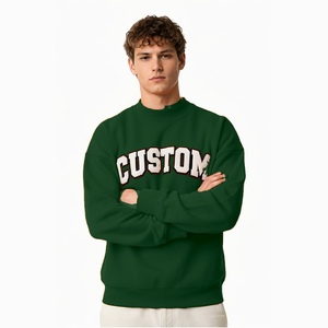 Sudadera de Cuello Alto para Hombre, Logotipo Personalizado por Transferencia Térmica, Felpa de Algodón, Ropa Casual OEM, Fabricante de Ropa Urbana - Product Image 4