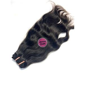 Arrow Exim Lot de mèches ondulées 100% vierges indiennes Remy à tirage unique, double trame cousue à la machine, couleur naturelle 1B-2, 3.5-4oz, Tamil Nadu - Product Image 6