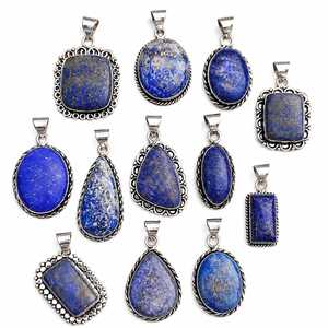 Colgante de Lapislázuli a Granel, Joyería de Piedra Natural Hecha a Mano, Fabricante de Joyas, Múltiples Formas, Estilo Bohemio, Unisex, Regalo para Fiestas para Mujeres - Product Image 5