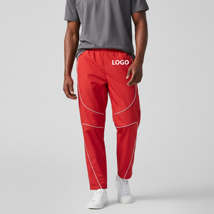 New Men's Casual Baggy Sports <b>Stacked</b> Wide Leg Heavyweight Eco-Friendly Canvas Drawstring Closure Oversized Long Sweatpants - Product Image 3