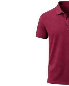 Polo en coton pour homme personnalisé, couleur bordeaux, coupe classique, manches courtes, vêtements décontractés d'été, logo personnalisé, fabricant OEM, approvisionnement en gros - Product Image 3