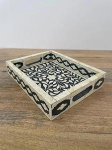 Plateau Feng Shui de Luxe Fait Main Écologique avec Incrustations en Os – Design Décoratif Élégant, Qualité Supérieure pour la Maison et la Cuisine (Idéal pour Servir) - Product Image 3