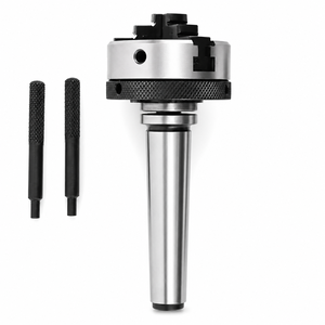 Mandrin à trois mors en acier de 50 mm avec tige de montage MT1 de 6 mm, barre de traction filetée 14 x 1, modèle 154676427084, fabriqué à Delhi - Product Image 1