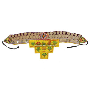 Vintage Belt Belly Dance Bead Afghani Traditional Waist Belt Kuchi Tribal BB027A <b>Old</b> Banjara Real Vintage Handmade Beaded Belts - Product Image 1