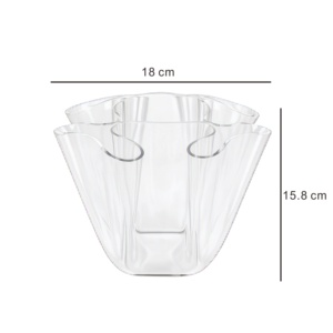 Vase à mouchoirs en acrylique transparent pour la décoration de la maison, des mariages et des restaurants - Product Image 2