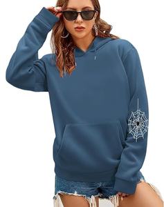 Sweat à capuche unisexe avec fermeture éclair Y2K imprimé à la mode sur logo d'hiver tissé neutre personnalisé pour hommes et femmes - Product Image 5